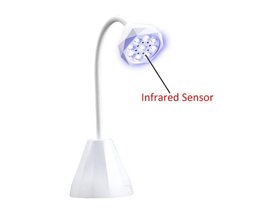 Изображение 3 UV/LED лампа Led 1 для сушки ногтей (гелевых типс, верхних форм, декора) - на аккумуляторе и с USB