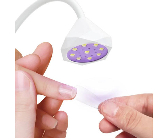 Изображение 2 UV/LED лампа Led 1 для сушки ногтей (гелевых типс, верхних форм, декора) - на аккумуляторе и с USB