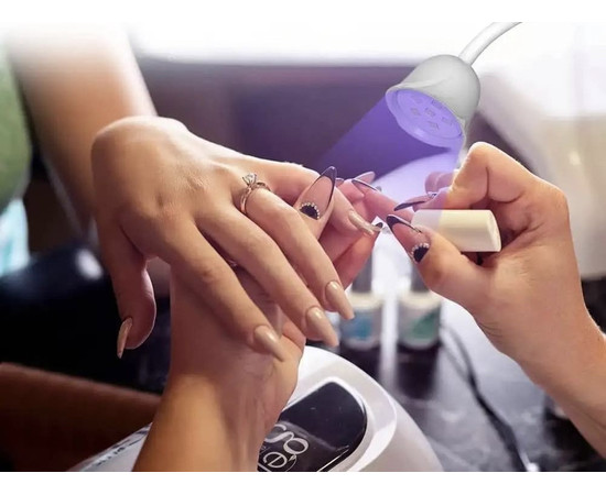 Зображення 7 Настільна гнучка лампа Led 16 для сушіння гель лаку (верхніх форм, гелевих типс, декору) на акумуляторі, 18 Вт.