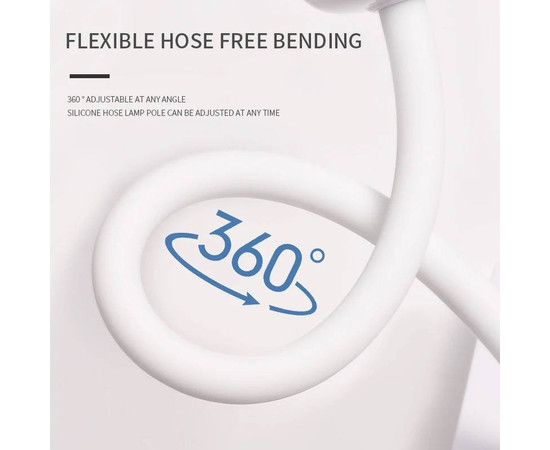 Изображение 4 Настольная гибкая лампа Led 18 для сушки гель лака (верхних форм, гелевых типс, декора)на аккумуляторе, 20 Вт.