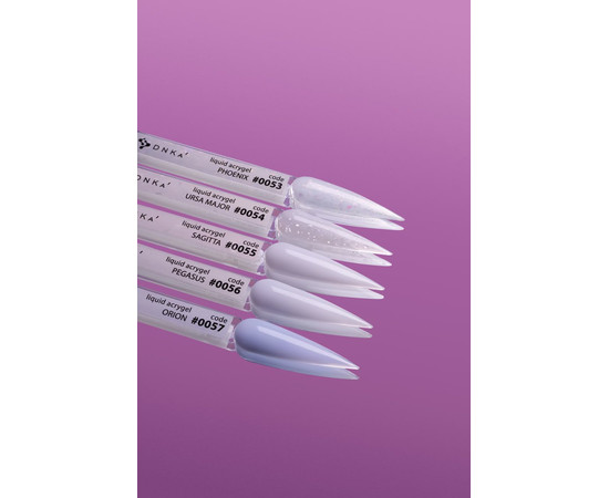 Изображение 3 Гель для ногтей DNKa Liquid Acrygel №0053 Phoenix, 12 мл, Объем (мл, г): 12, Цвет: 53