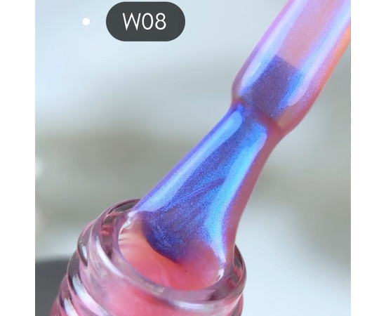 Зображення 4 Гель моделюючий Nails Molekula Euro Fiber Gel W08 North Light Північне сяйво, 12 мл, Об'єм (мл, г): 12, Колір: W08