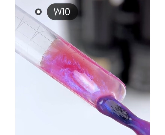 Зображення 3 Гель моделюючий Nails Molekula Euro Fiber Gel W10 Astral Night Астральна ніч, 12 мл, Об'єм (мл, г): 12, Колір: W10