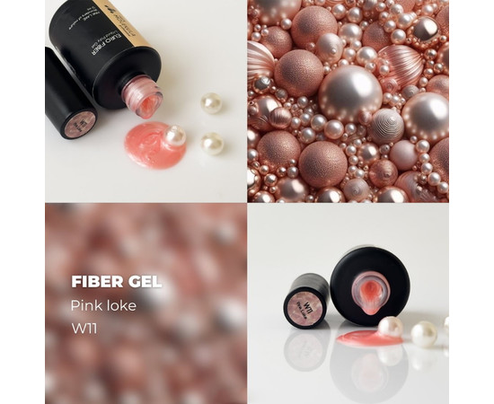 Изображение 2 Гель моделирующий Nails Molekula Euro Fiber Gel W11 Pink Lake Розовое озеро, 12 мл, Объем (мл, г): 12, Цвет: W11
