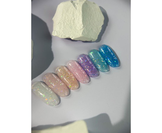 Зображення 3 Гель з блискітками для нігтів Siller Tinsel Gel №07, 15 мл
