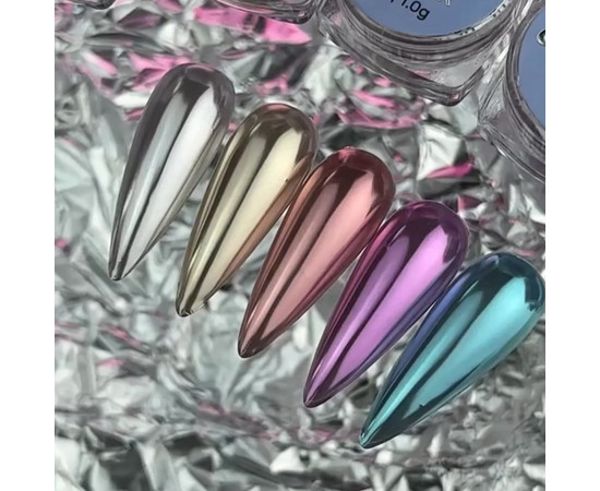 Зображення 2 Дзеркальна пудра для втирання Oxxi Professional Mirror Powder №05, 1 г, Об'єм (мл, г): 1, Колір: 05