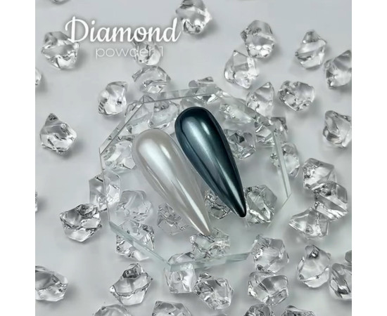 Зображення 2 Дзеркальна пудра для втирання Oxxi Professional Diamond Powder №01, 1 г, Об'єм (мл, г): 1, Колір: 01