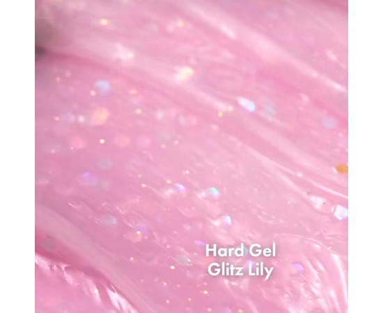 Изображение 3 Моделирующий гель для ногтей F.O.X Hard Gel Glitz Lily, 15 мл, Объем (мл, г): 15, Цвет: Glitz Lily