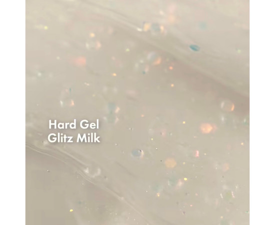 Зображення 3 Моделюючий гель для нігтів F.O.X Hard Gel Glitz Milk, 15 мл, Об'єм (мл, г): 15, Колір: Glitz Milk