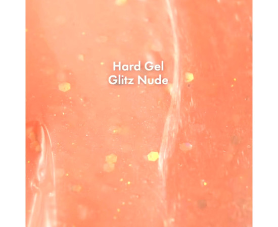 Зображення 3 Моделюючий гель для нігтів F.O.X Hard Gel Glitz Nude, 15 мл, Об'єм (мл, г): 15, Колір: Glitz Nude