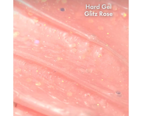Изображение 3 Моделирующий гель для ногтей F.O.X Hard Gel Glitz Rose, 15 мл, Объем (мл, г): 15, Цвет: Glitz Rose