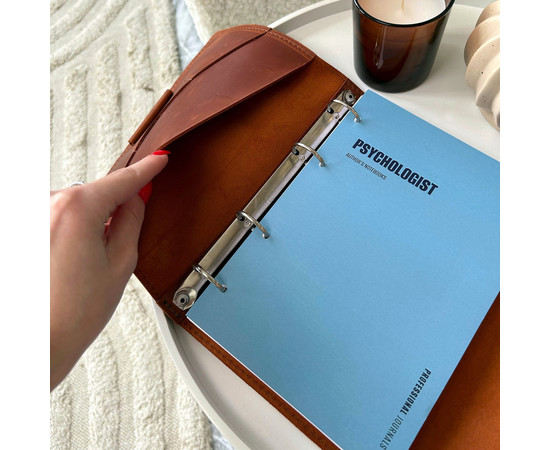 Зображення 3 Професійний блокнот у шкіряній обкладинці Professional Journals для психолога