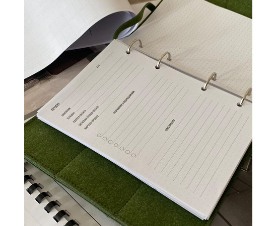 Зображення 3 Професійний блокнот в обкладинці із еко-фетру Professional Journals для дизайнера інтер'єру