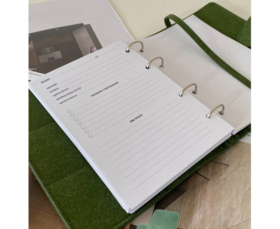 Зображення 5 Професійний блокнот в обкладинці із еко-фетру Professional Journals для дизайнера інтер'єру