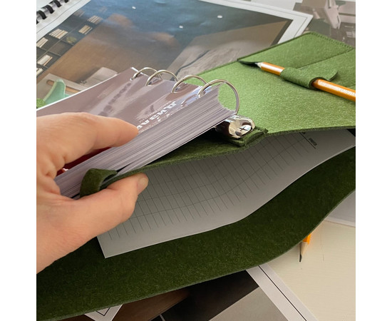 Зображення 6 Професійний блокнот в обкладинці із еко-фетру Professional Journals для дизайнера інтер'єру