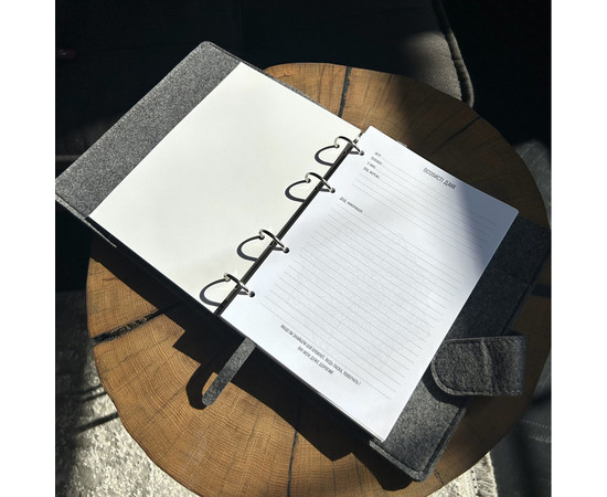 Изображение 11 Профессиональный блокнот в обложке из эко-фетра Professional Journals для таргетолога