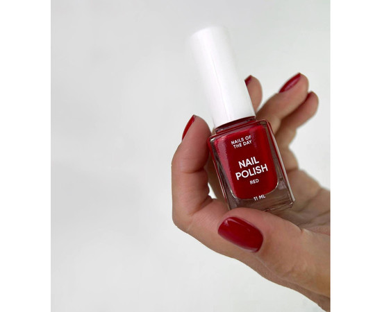 Зображення 3 Лак для нігтів Nails of the Day Nail Polish Red, 11 мл