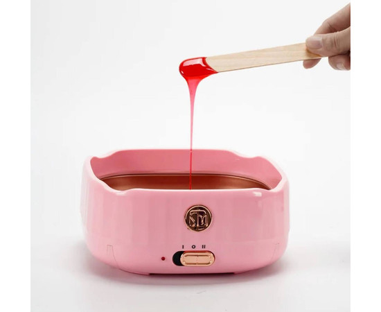 Зображення 6 Баночний воскоплав SM-5001A для депіляції на 600 мл. (з перемикачем потужності зі 100 на 200 Вт.) Рожевий