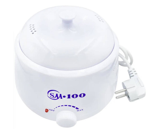 Зображення 2 Баночний воскоплав SM-100 для депіляції з терморегулятором – на 500 мл. та 100 Вт. Білий