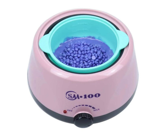Зображення 2 Баночний воскоплав SM-100 для депіляції з терморегулятором – на 500 мл. та 100 Вт. Рожевий