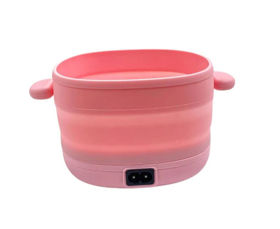 Зображення 7 Силіконовий баночний воскоплав YАM-1002A на 100 Вт (400 мл.) – для розігріву воску, складний Рожевий