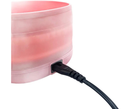 Зображення 9 Силіконовий баночний воскоплав YАM-1002A на 100 Вт (400 мл.) – для розігріву воску, складний Рожевий
