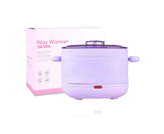 Зображення 4 Силіконовий баночний воскоплав YАM-1002A на 100 Вт (400 мл.) – для розігріву воску, складний Фіолетовий
