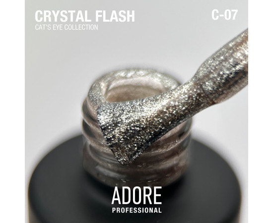 Изображение 2 Гель-лак Adore Professional Gel Polish Cat’s Eye Crystal Flash C-07, 8 мл, Объем (мл, г): 8, Цвет: 07