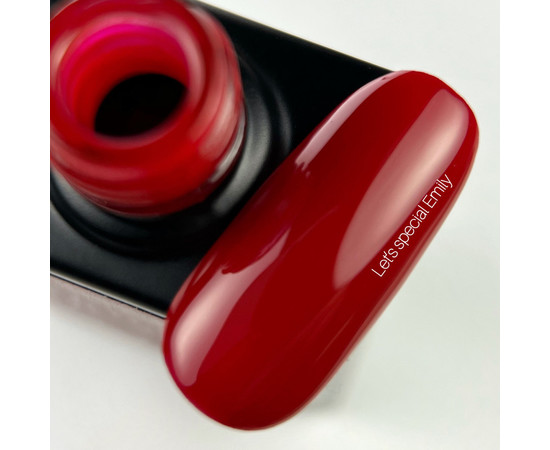 Зображення 3 Гель-лак Nails of the Day Let's Special Emily глибокий червоний, 10 мл, Об'єм (мл, г): 10, Колір: Emily