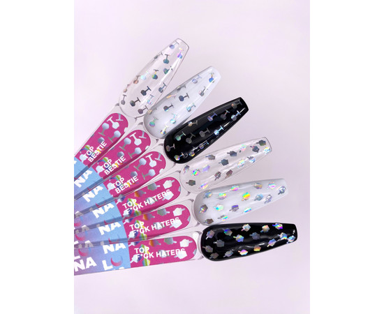 Зображення 5 Топ для гель-лаку LUNAMoon Top F*ck Haters, 13 мл