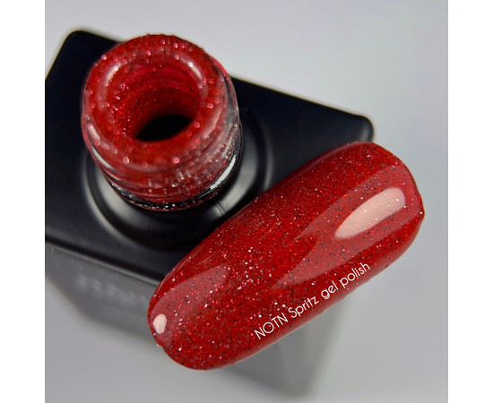 Зображення 2 Гель-лак Nails Of The Night Cocktails Spritz яскраво-червоний, 10 мл, Об'єм (мл, г): 10, Колір: Spritz