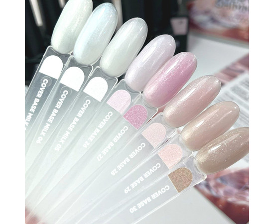 Зображення 3 База камуфлююча Nails of the Day Cover base New Formula №30 теплий нюд з шимером, 10 мл, Об'єм (мл, г): 10, Колір: 30