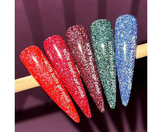 Зображення 4 Гель-лак Nails Of The Night Cocktails Mohito темно-зелений, 10 мл, Об'єм (мл, г): 10, Колір: Mohito