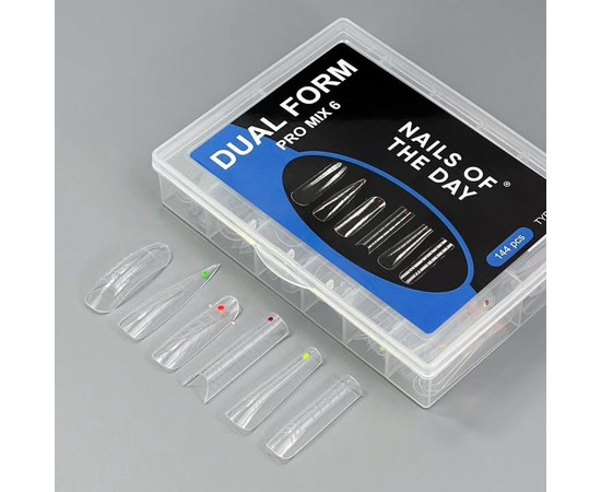 Изображение 2 Набор форм для наращивания ногтей Nails of the Day Pro Mix 6 12 видов, 144 шт 