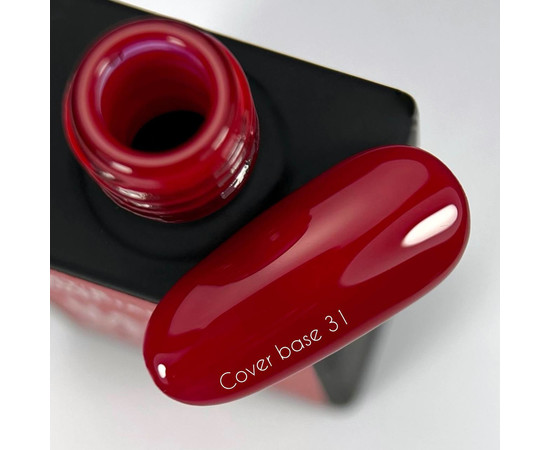Зображення 2 База камуфлююча Nails of the Day Cover base New Formula №31 червоний з шимером, 10 мл, Об'єм (мл, г): 10, Колір: 31