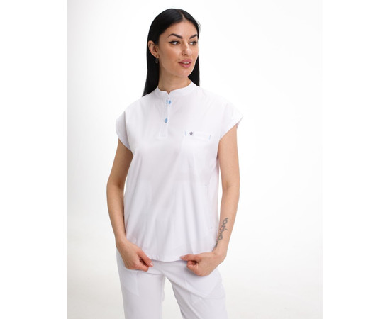 Изображение 3 Медицинский костюм женский Сидней белый р. 48, "БЕЛЫЙ ХАЛАТ" 497-324-677, Размер: 48, Цвет: белый