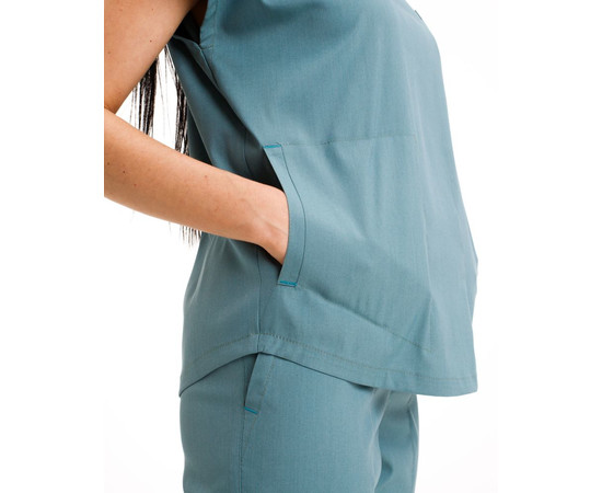 Зображення 5 БілХал Медичний костюм жіночий Сідней лазурно-сірий 46, Розмір: 46, Цвет: блакитно-сірий