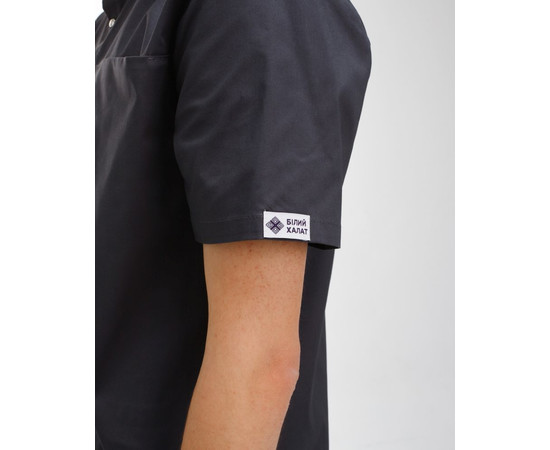 Изображение 5 Медицинский костюм мужской Денвер темно-серый р. 52, "БЕЛЫЙ ХАЛАТ" 404-408-679, Размер: 52, Цвет: темно-серый