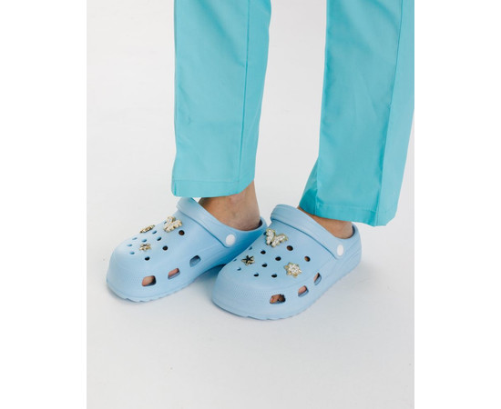 Зображення 2 Медичні жіночі сабо Eva блакитні р. 37, "БІЛИЙ ХАЛАТ" 493-333-929, Розмір: 37, Цвет: блакитний