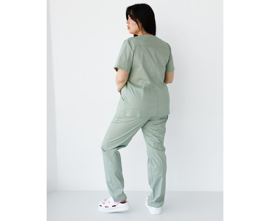 Изображение 2 Медицинский костюм женский Топаз фисташковый +SIZE р. 60, "БЕЛЫЙ ХАЛАТ" 492-396-705, Размер: 60, Цвет: фисташковый