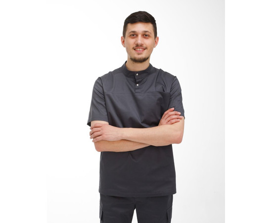 Зображення 3 БілХал Медичний костюм чоловічий Денвер темно-сірий 56, Розмір: 56, Цвет: темно-сірий