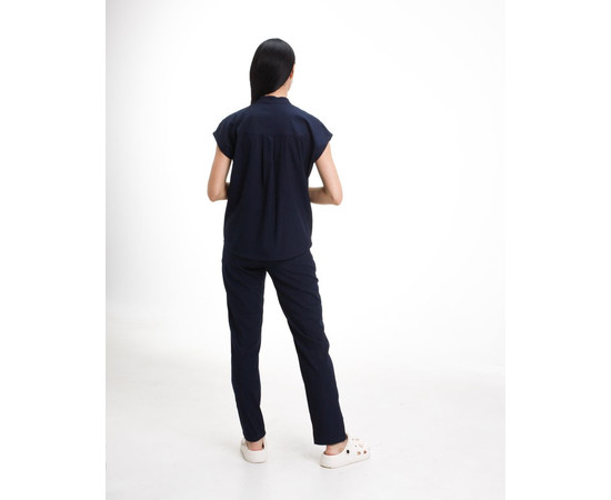 Изображение 2 Медицинский костюм женский Сидней темно-синий р. 42, "БЕЛЫЙ ХАЛАТ" 497-406-677, Размер: 42, Цвет: темно-синий