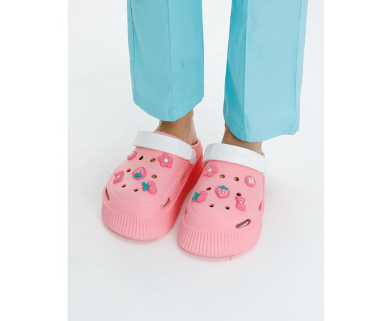 Зображення 3 Медичні жіночі сабо на платформі Eva рожево-білі р. 40, "БІЛИЙ ХАЛАТ" 493-466-929, Розмір: 40, Цвет: рожево-білий