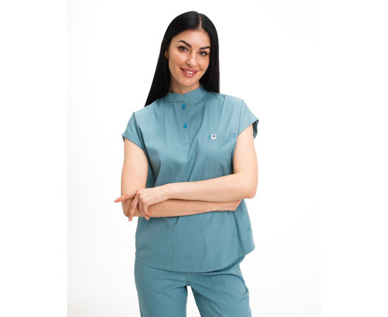 Зображення 3 БілХал Медичний костюм жіночий Сідней лазурно-сірий 50, Розмір: 50, Цвет: блакитно-сірий