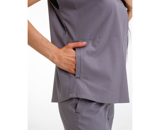 Изображение 6 Медицинский костюм женский Сидней серый р. 48, "БЕЛЫЙ ХАЛАТ" 497-328-677, Размер: 48, Цвет: серый
