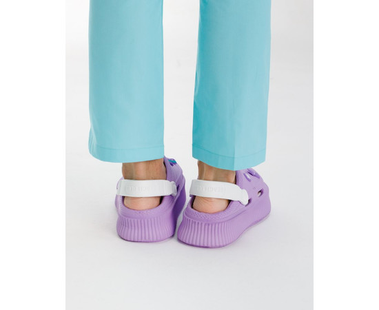 Зображення 4 Медичні жіночі сабо на платформі Eva бузково-білі р. 39, "БІЛИЙ ХАЛАТ" 493-516-929, Розмір: 39, Цвет: бузково-білий