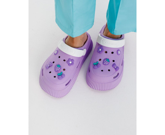 Зображення 2 Медичні жіночі сабо на платформі Eva бузково-білі р. 40, "БІЛИЙ ХАЛАТ" 493-516-929, Розмір: 40, Цвет: бузково-білий