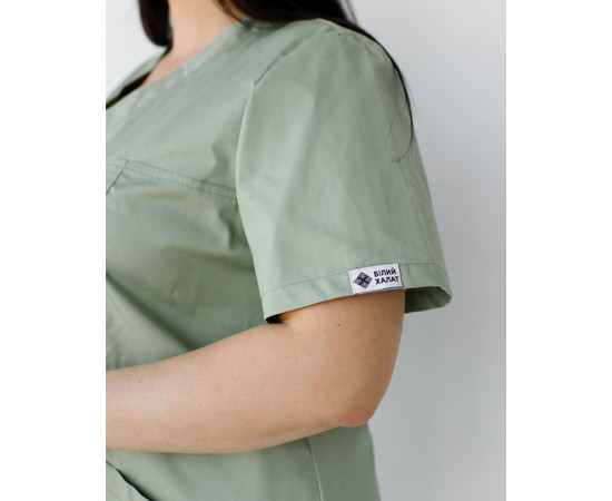 Изображение 6 Медицинский костюм женский Топаз фисташковый +SIZE р. 60, "БЕЛЫЙ ХАЛАТ" 492-396-705, Размер: 60, Цвет: фисташковый