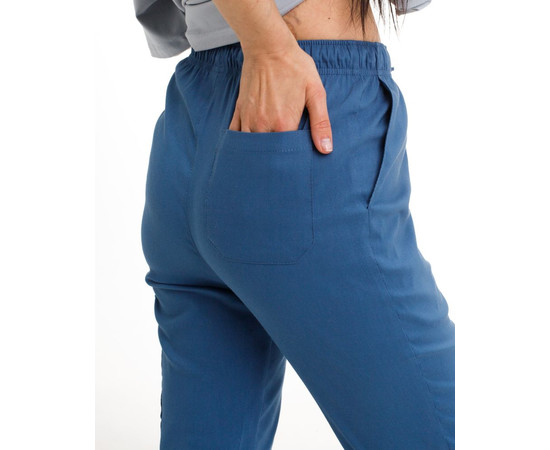 Зображення 6 БілХал Медичні штани жіночі джогери стрейч сині 40, Розмір: 40, Цвет: синий