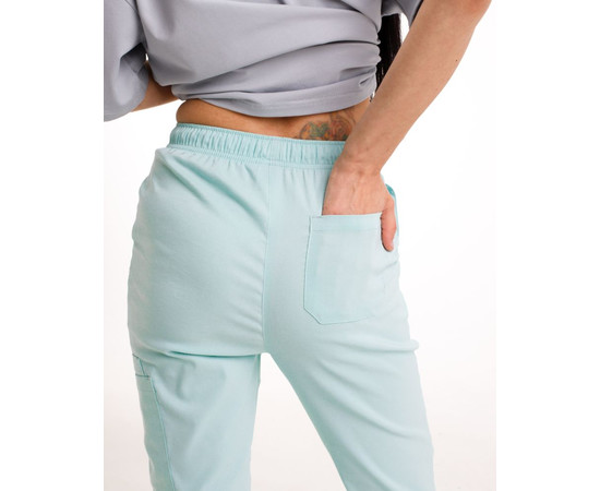 Зображення 6 БілХал Медичні штани жіночі джогери стрейч м'ятні 44, Розмір: 44, Цвет: м'ятний